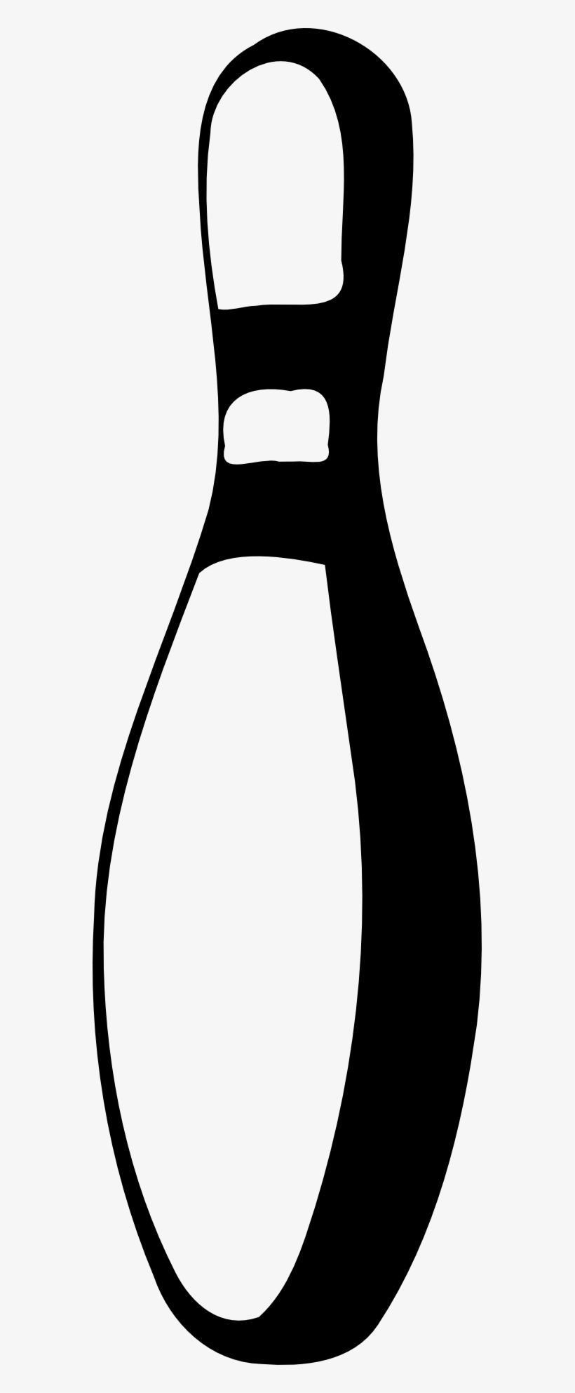 Bowling Pin Black White Line Art 555px 42 - Bowling Pin Clip Art Black And White, transparent png