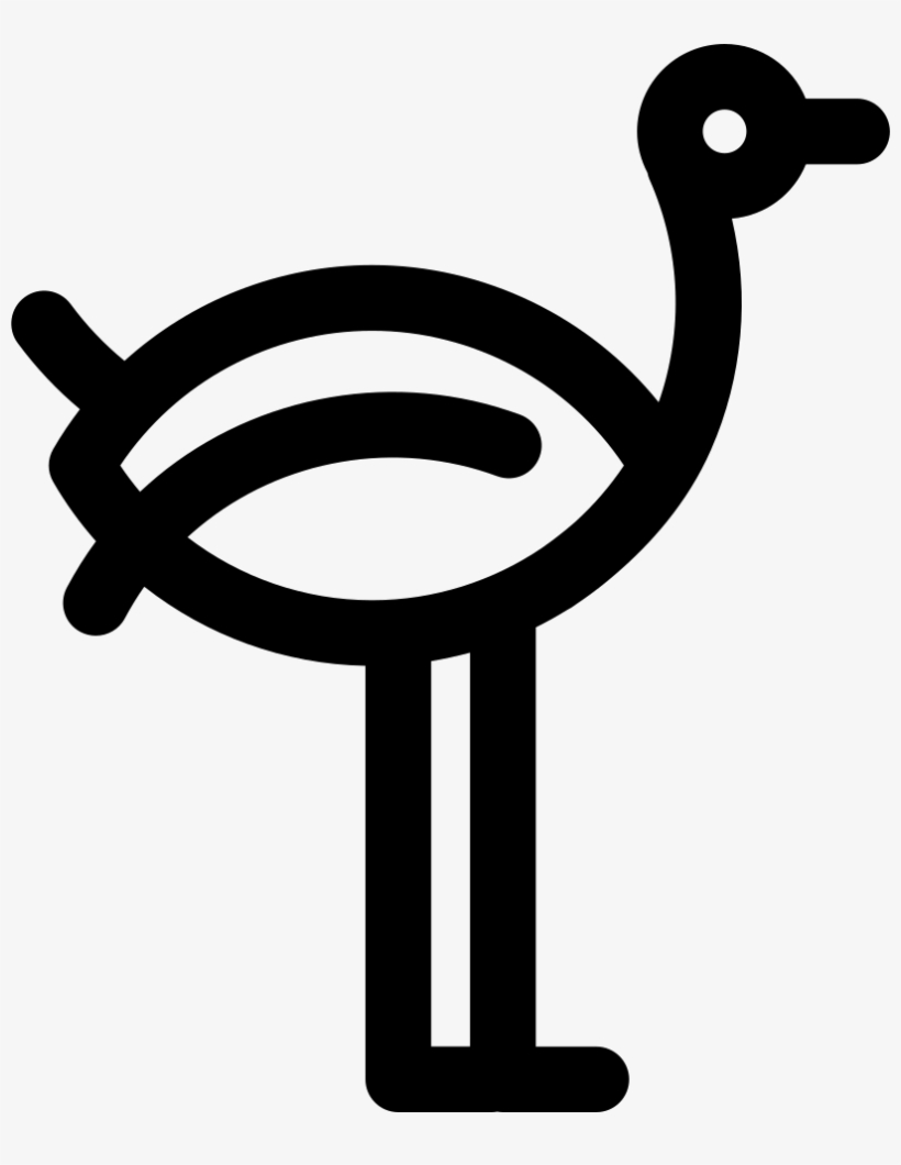 Png File Svg - Icono De Avestruz, transparent png