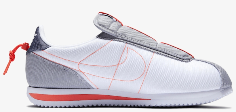 Cortez Kenny Iv X Kendrick Lamar White / Blue / Grey - Nike X Kendrick Lamar Mens Cortez Basic Slip, transparent png