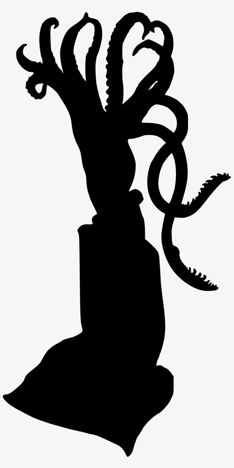 This Free Icons Png Design Of Squid Silhouette, transparent png
