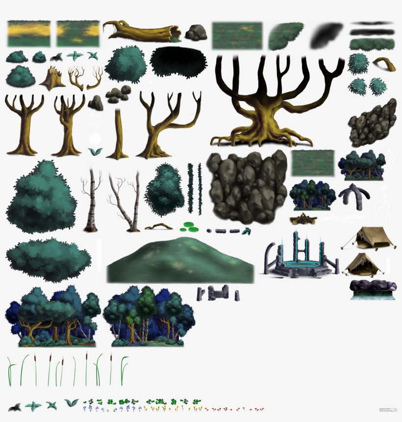 Click For Full Sized Image Forest Objects - Objects In A Forest, transparent png