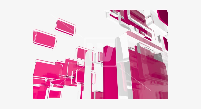 Glass Pink Cubes - Glass, transparent png