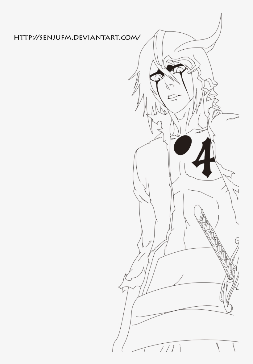 Bleach Ulquiorra Lineart By Senju By Senjufm - Child, transparent png