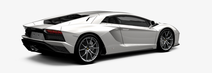 Lamborghini Aventador White Back, transparent png