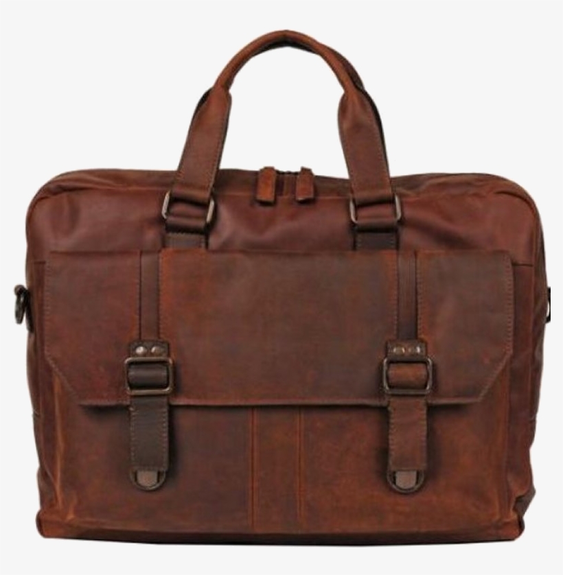 Handcrafted Vintage Leather Briefcase - Briefcase Png, transparent png