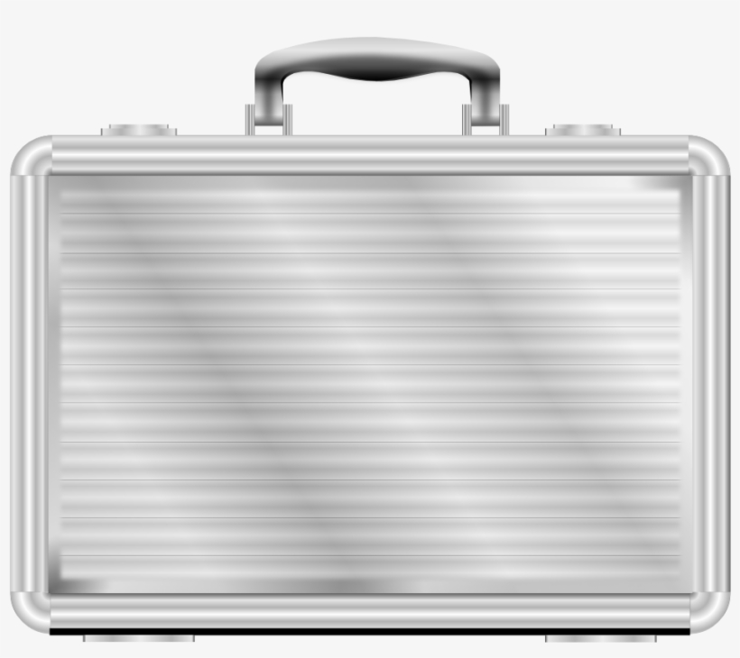Banner Royalty Free Download Briefcase Clipart Silver - Transparent Silver Briefcase Png, transparent png