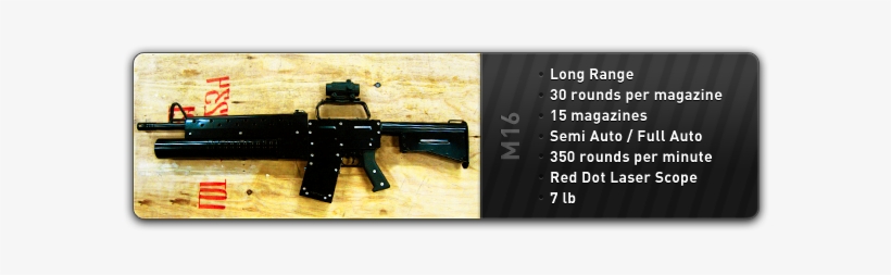 Guns-m16 - Assault Rifle, transparent png