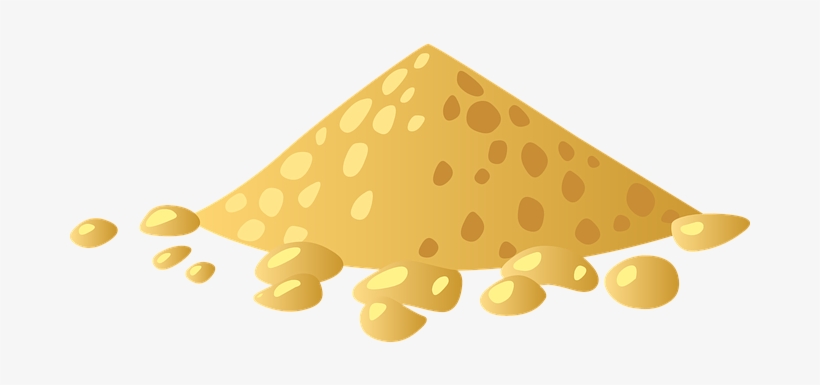 Pile, Heap, Pyramid, Yellow, Rocks - Cartoon Pile Of Sand, transparent png