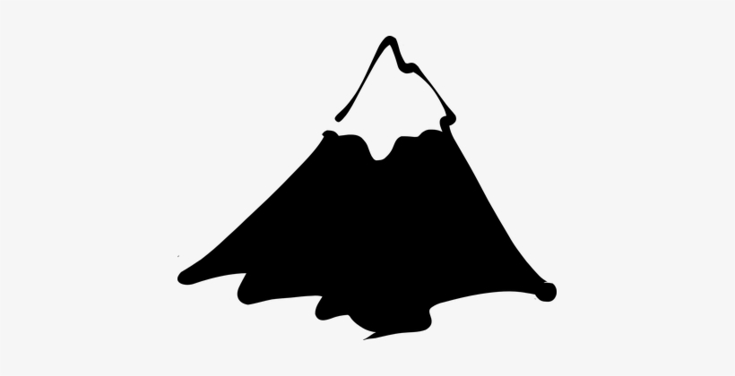 Mountain Snowy Peak Alp Everest Hill Mount - Single Mountain Clip Art, transparent png
