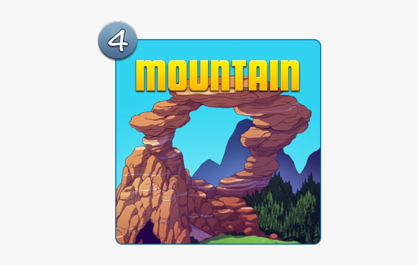 Earth Island Mountain Icon - Icon, transparent png