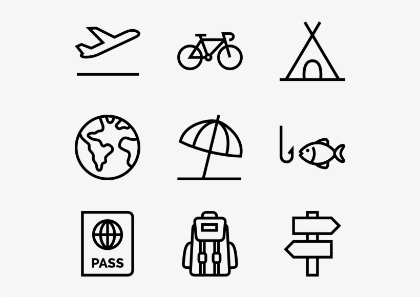 Travel And Adventure Icons - Web Design Line Icon, transparent png