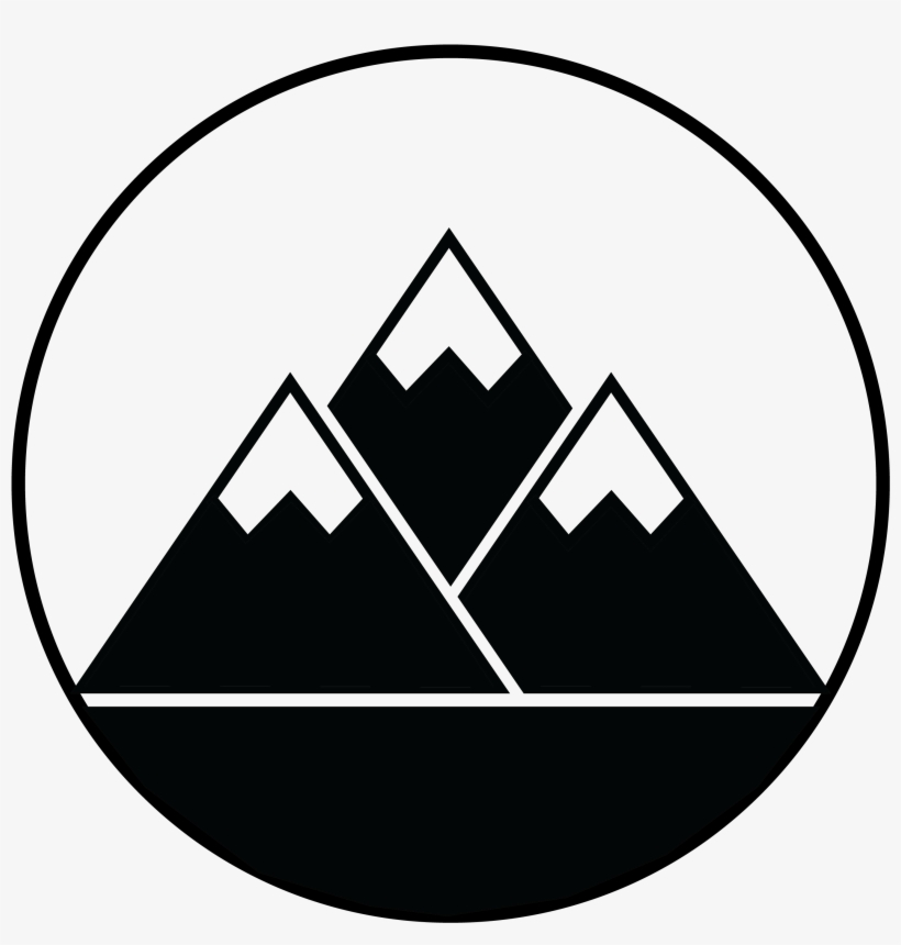 Mountain Icon - Clipart Mountain Silhouette, transparent png