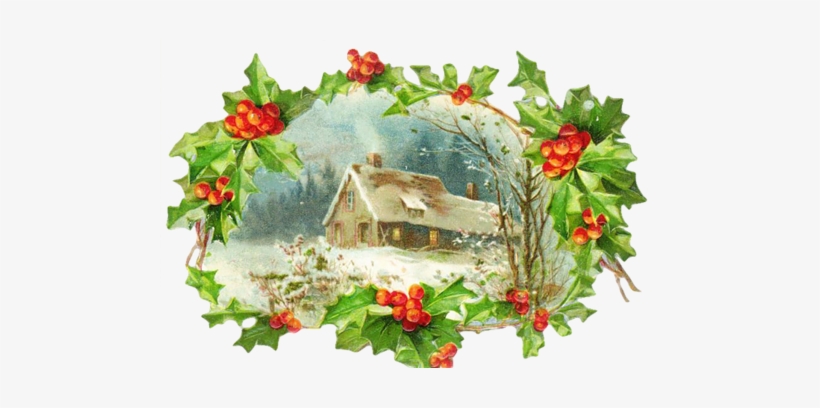 Winter Houses - Vintage Holiday, transparent png