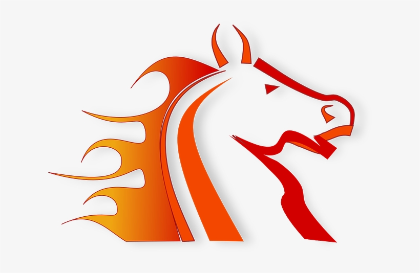 Horse, Racing, Fire, Red, Flames - Firehorse Png, transparent png