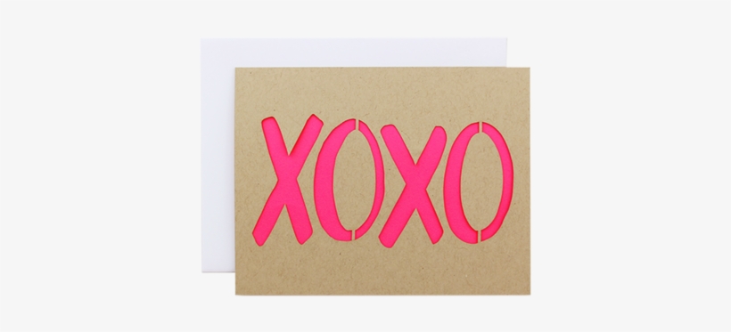 Xoxo Laser Cut Card - Laser, transparent png