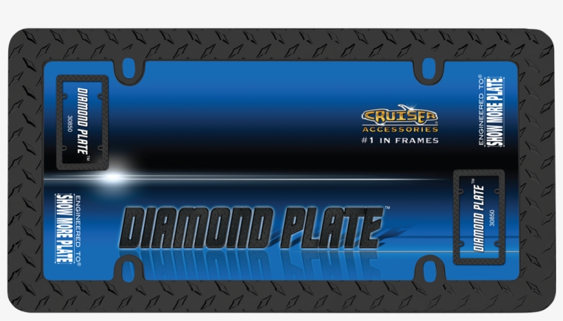 Cruiser Accessories 30850 Diamond Plate, Matte Black, transparent png