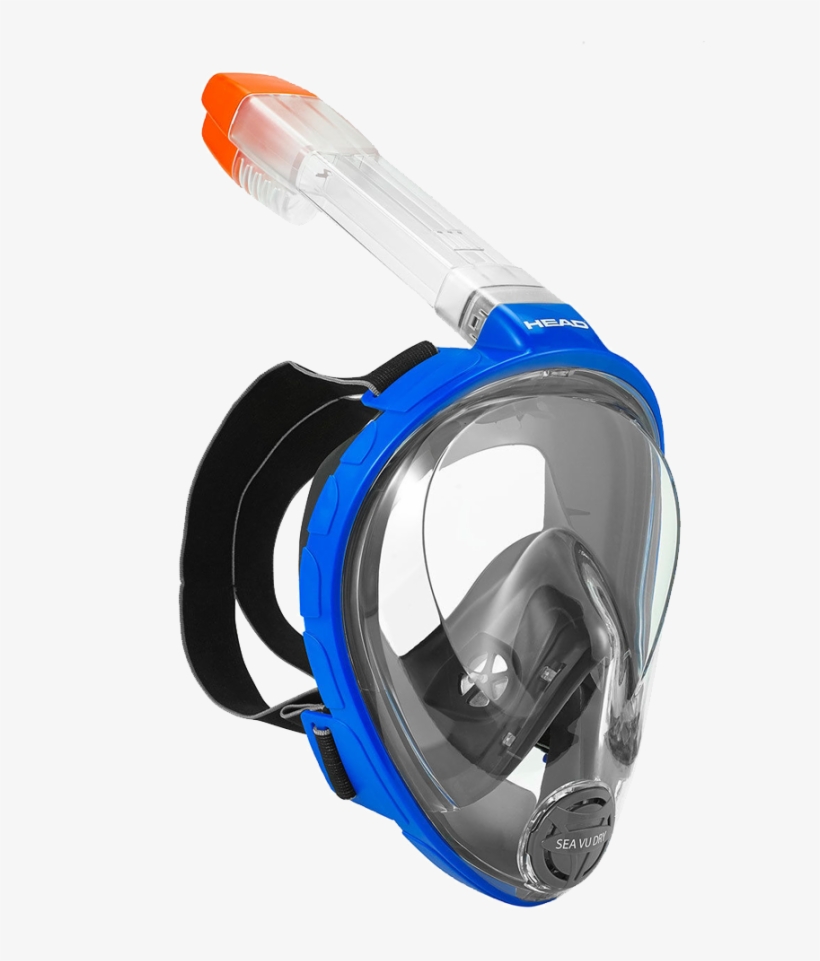 Head Sea Vu Dry Full Face Snorkel Mask, transparent png