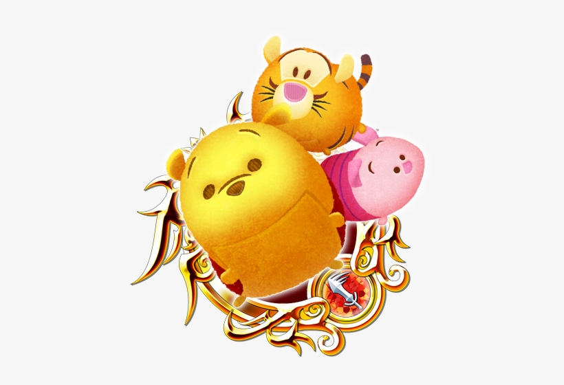 Tsum Tsum Pooh & Pals - Kingdom Hearts Union X Medals, transparent png