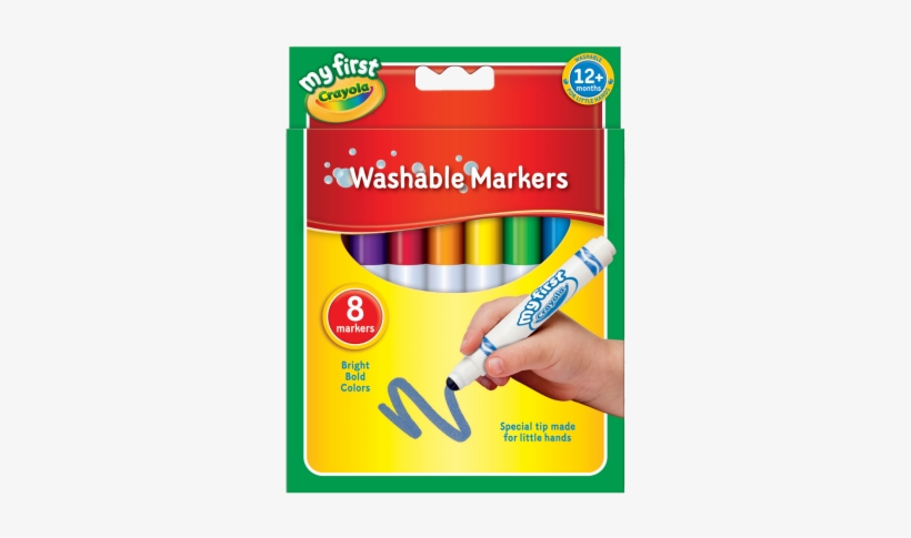 8 My First Crayola Washable Markers, transparent png