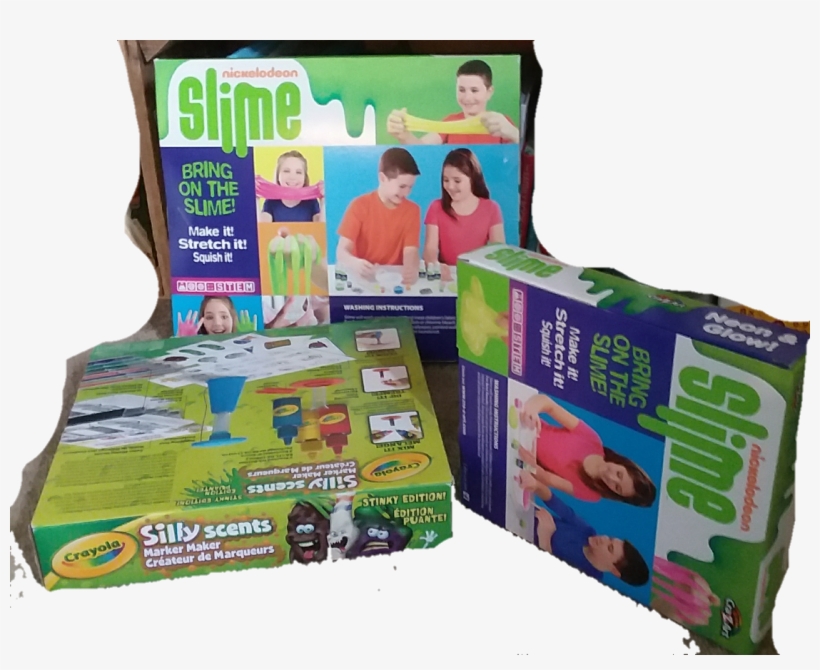 1527945124081 - Nickelodeon Nickleodeon Cra-z-slime Super Slimey Set, transparent png