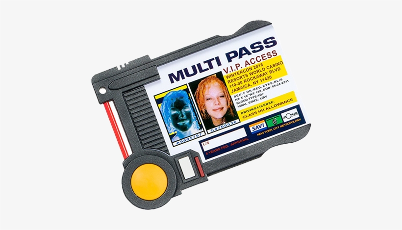 The 2018 Wintercon V - Fifth Element Multi-pass Replica Prop, transparent png