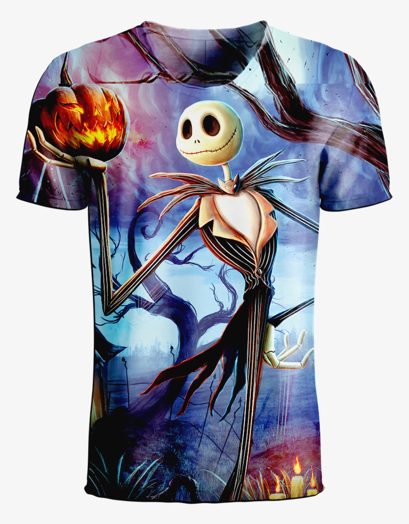 Jack Skellington T-shirt - Clothing, transparent png