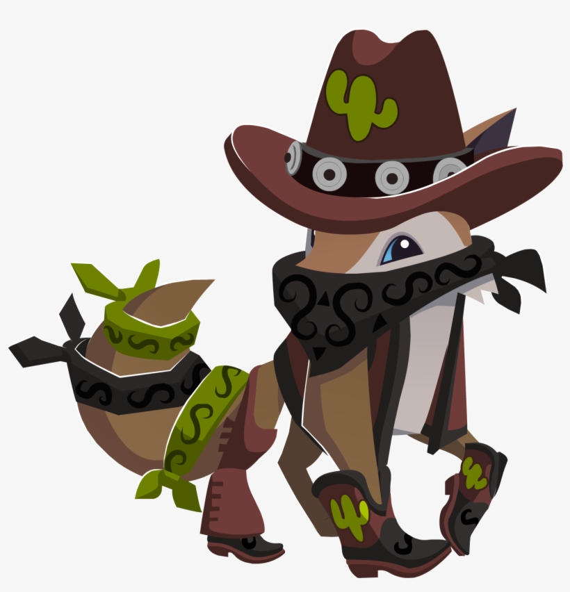 Wild West Set Coyote - Animal Jam Coyote - 1432x1419 PNG Download - PNGkit