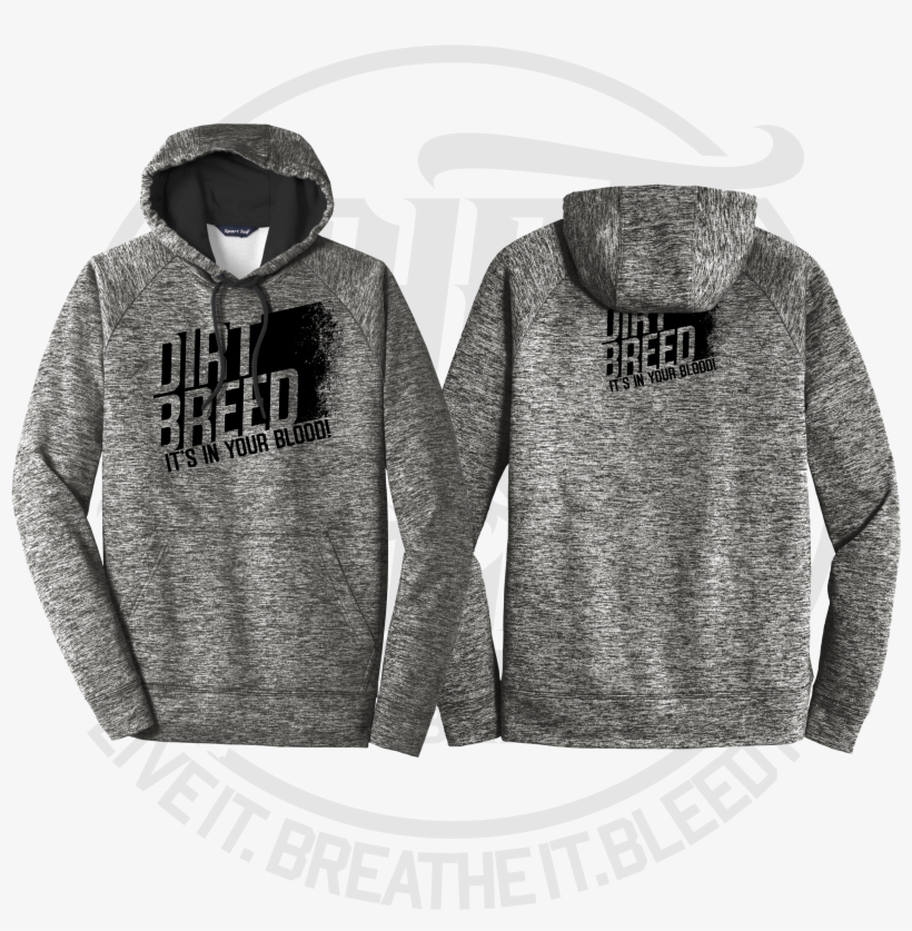 Dirtbreed Dirt Track Racing Hoodie - Sport Tek Posicharge Electric Heather Fleece Hooded, transparent png
