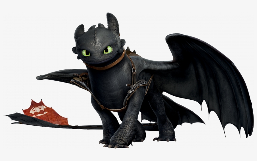 Toothless The Dragon From How To Train Your Dragon, - Train Your Dragon Toothless, transparent png