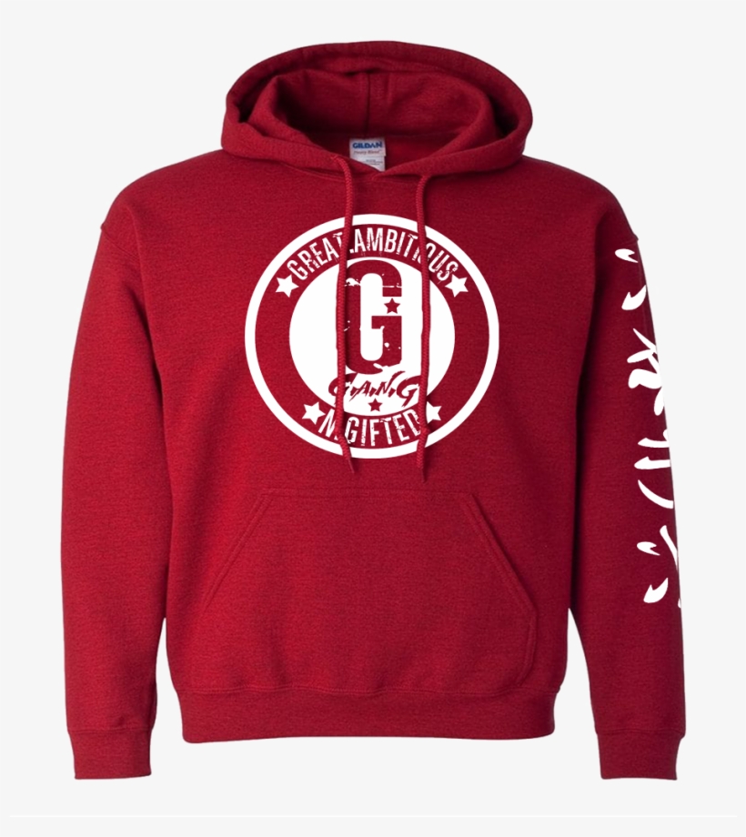 Red And White Chinese Gang Front - Netflix And Chill Hoodie Xxxx-large Antique Saphire, transparent png