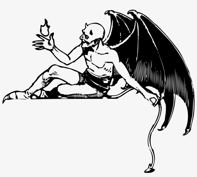 Reclining Devil, transparent png