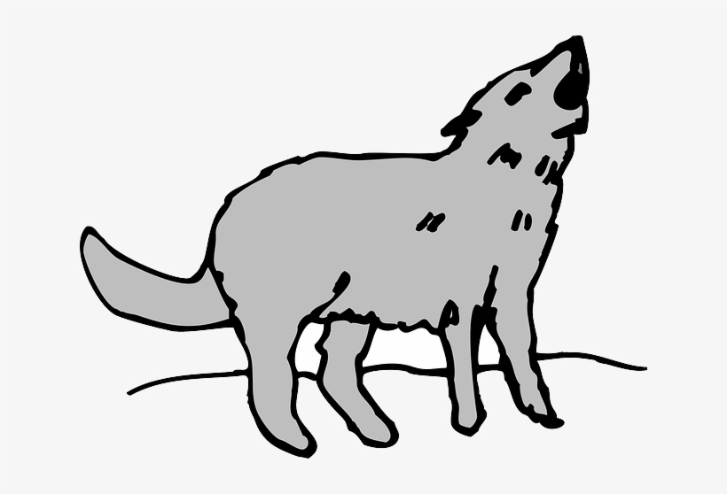 Gray, Cartoon, Art, Animal, Coyote, Howling - Cartoon Pictures Of Coyotes, transparent png