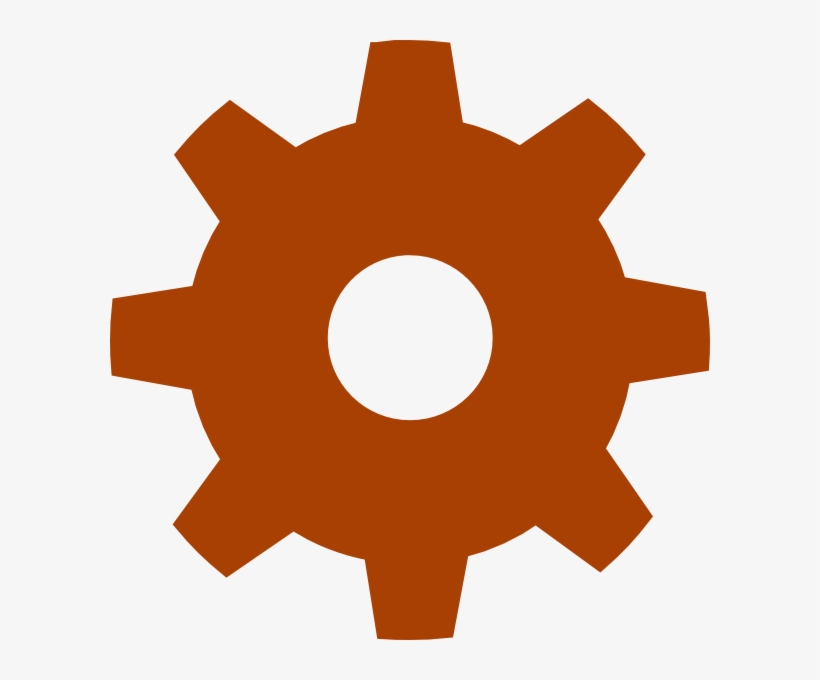 How To Set Use Brown Gear Icon Clipart, transparent png