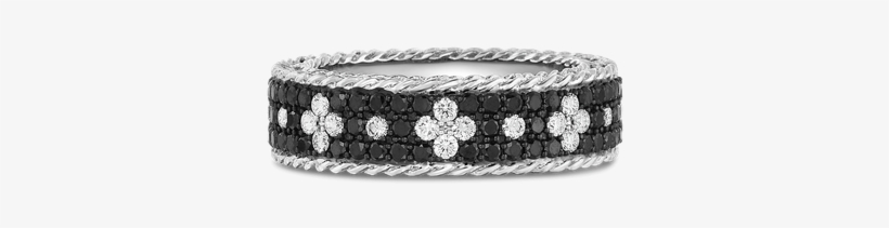 Roberto Coin Ring With Black And White Fleur De Lis - Bracelet, transparent png