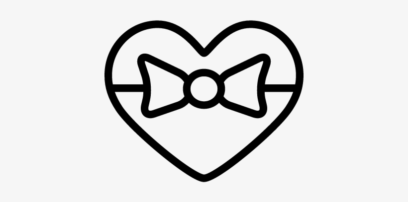 Heart Shape Giftbox With Lace Vector - Gift, transparent png