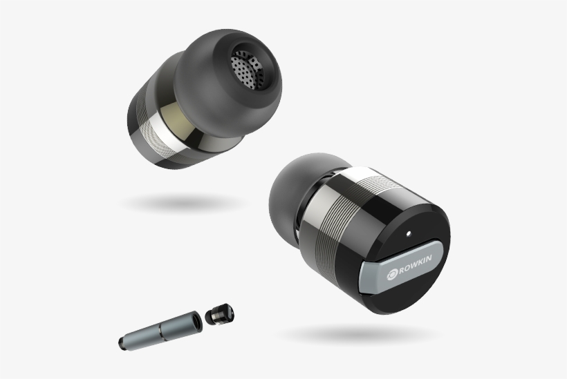 Rowkin Bit Stereo Hero Space Grey - Iphone X Bluetooth Headphones, transparent png