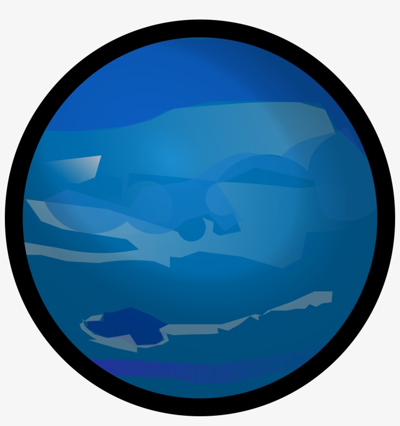 This Free Icons Png Design Of Neptune With Outline, transparent png