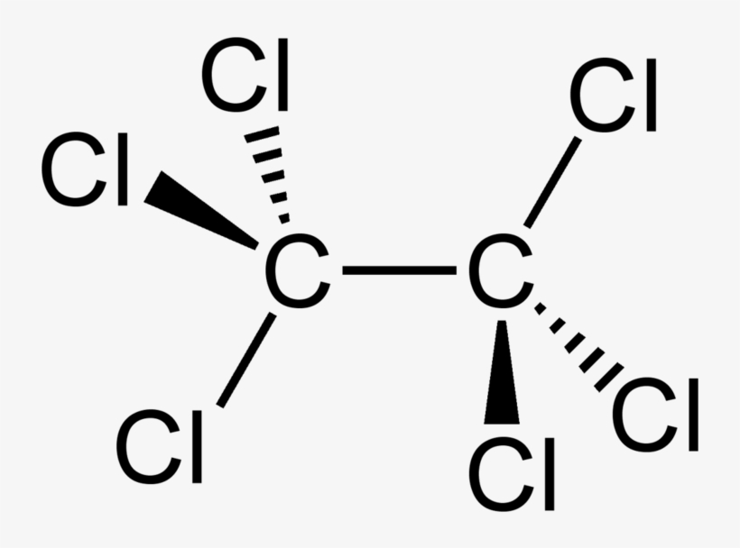 Hexachloroethane 2d Stereo - Hexachloroethane, transparent png