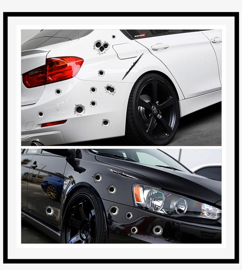Styling 3d Fake Bullet - Chinese Car Stickers, transparent png