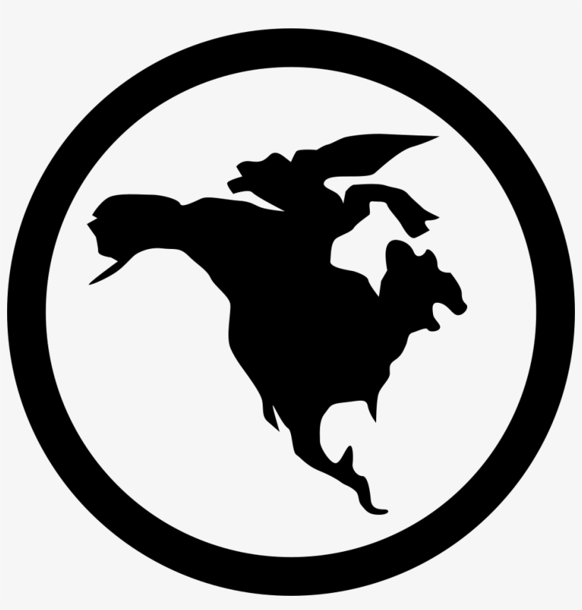 North America - - World Map Black, transparent png