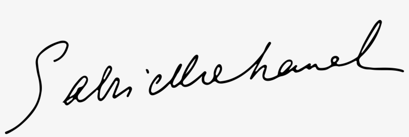 Free Chanel Logo Png - Gabrielle Chanel Signature, transparent png