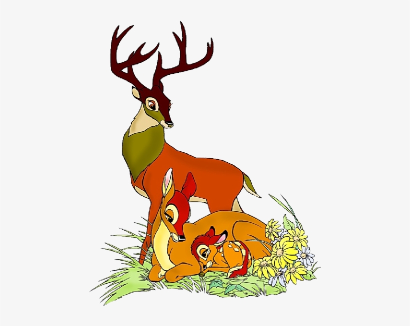 Bambi Clip Art Page - Bambi Parents, transparent png