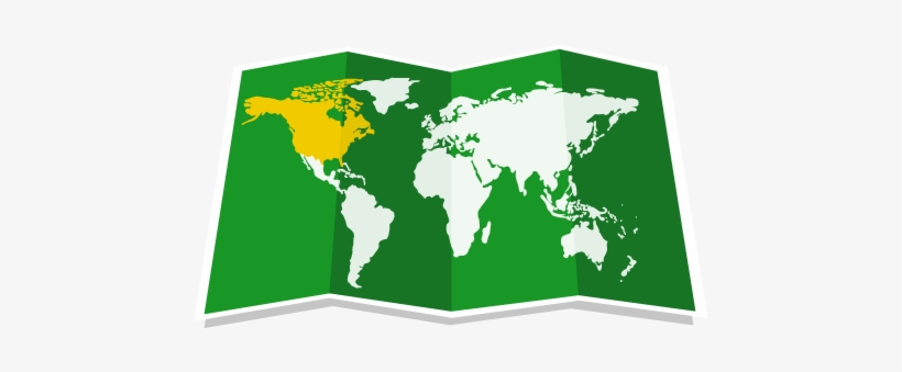 North America - World Map, transparent png