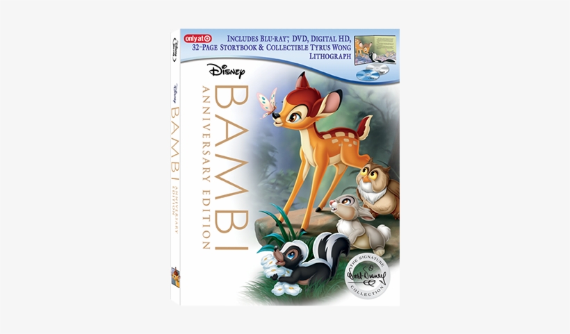 Blu-ray Dvd Digital Hd Storybook - Bambi Signature Collection Blu Ray, transparent png