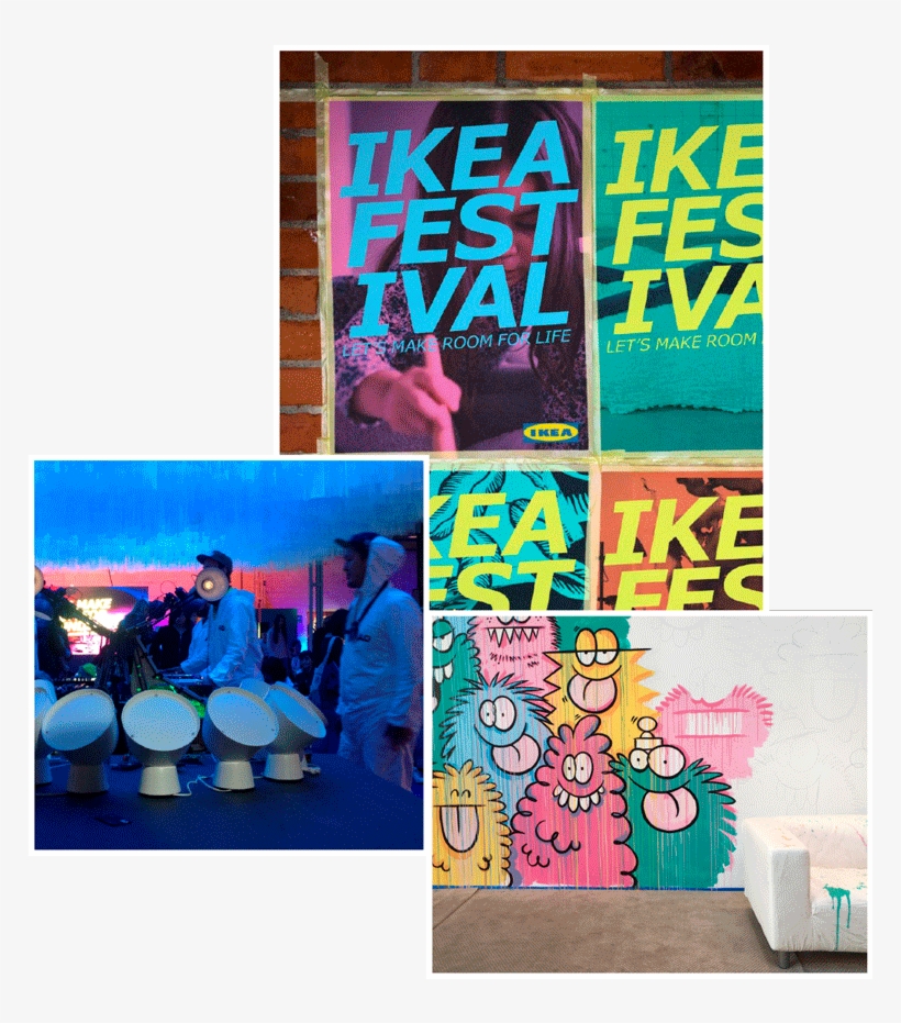 Three Posters From The Ikea Festival At The Milan Furniture - Drums, transparent png