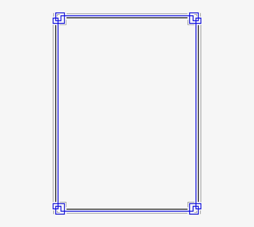 Free Png Blue Border Frame Png Images Transparent - Free Clip Art Blue