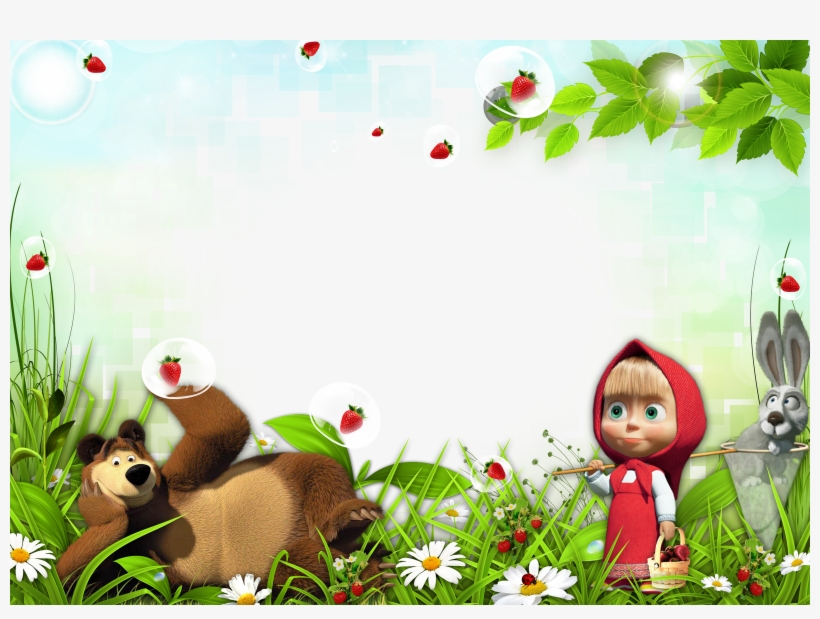 Free Download Masha And The Bear Frame Clipart Masha - Background Masha And The Bear, transparent png
