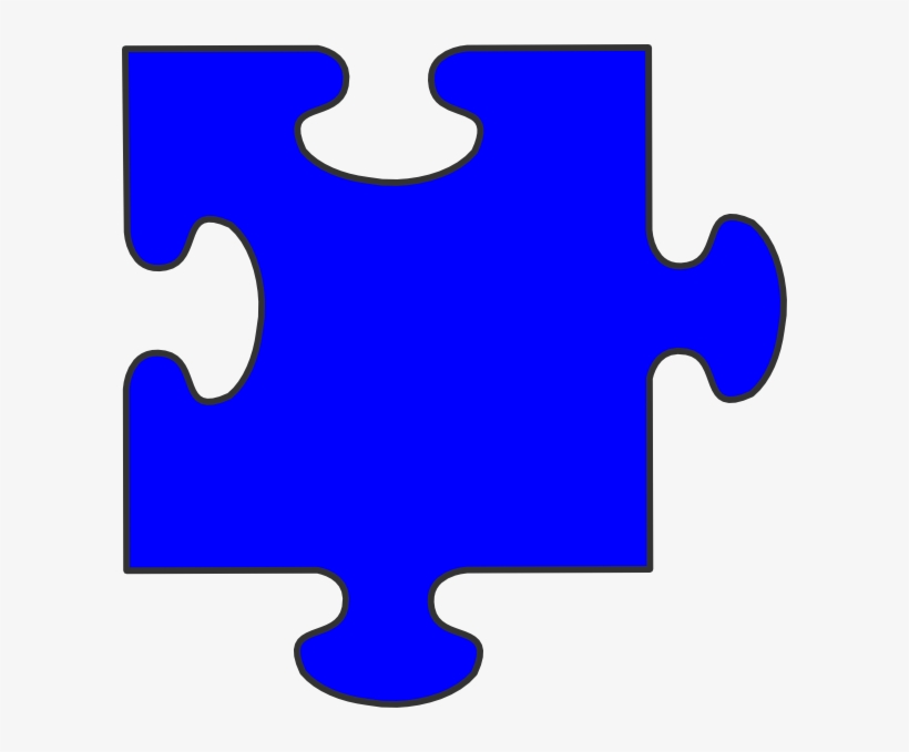 Puzzle Clipart Border Clipart - Single Puzzle Piece Clipart, transparent png
