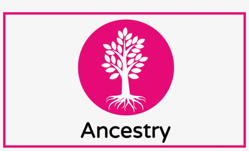 Ancestry Standard Size Blue Border - Graphic Design, transparent png