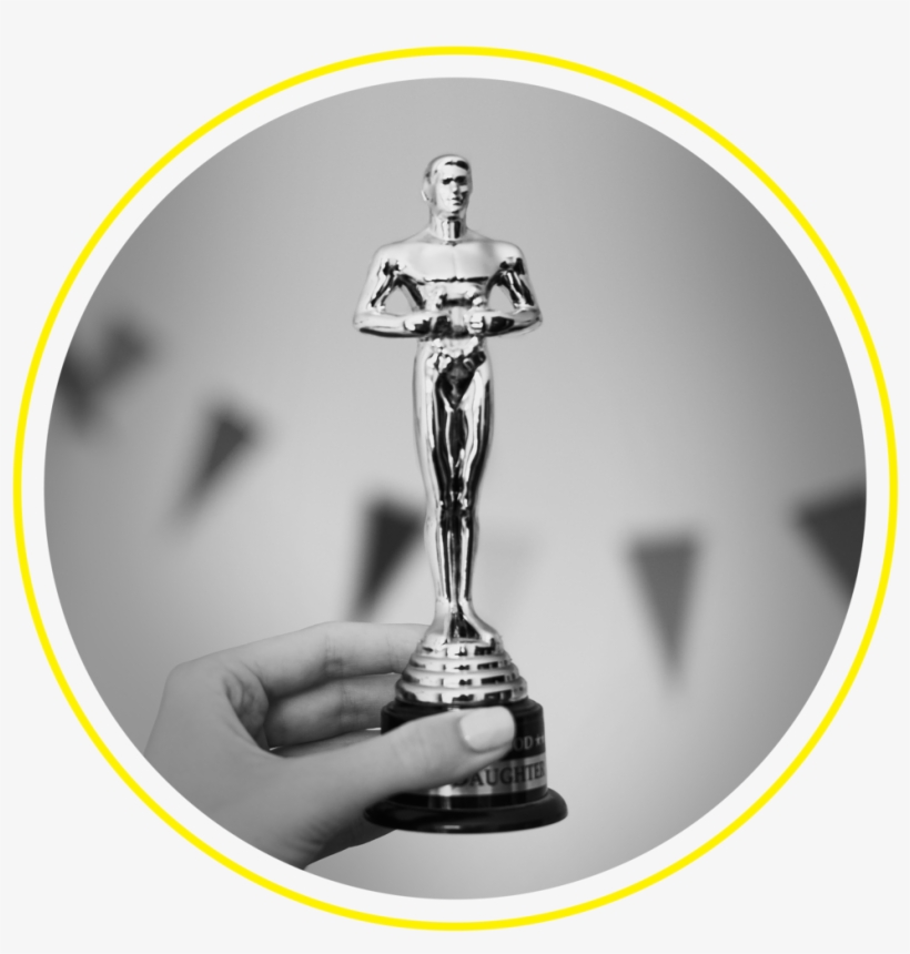 Trophy Circlecutout Yellow - Portable Network Graphics, transparent png